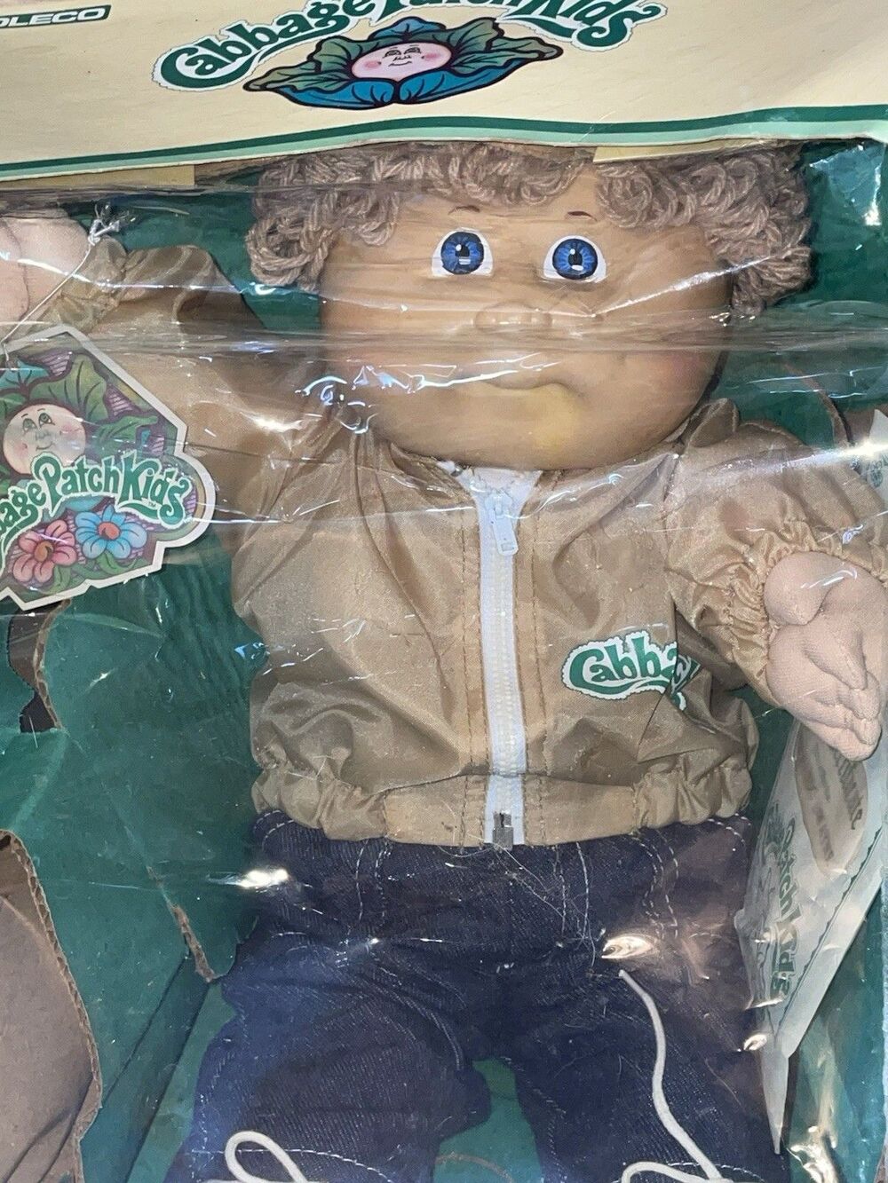 Vintage 1985 Cabbage Patch Kids Boy Doll Fernando Dwayne In Box All Paperwork